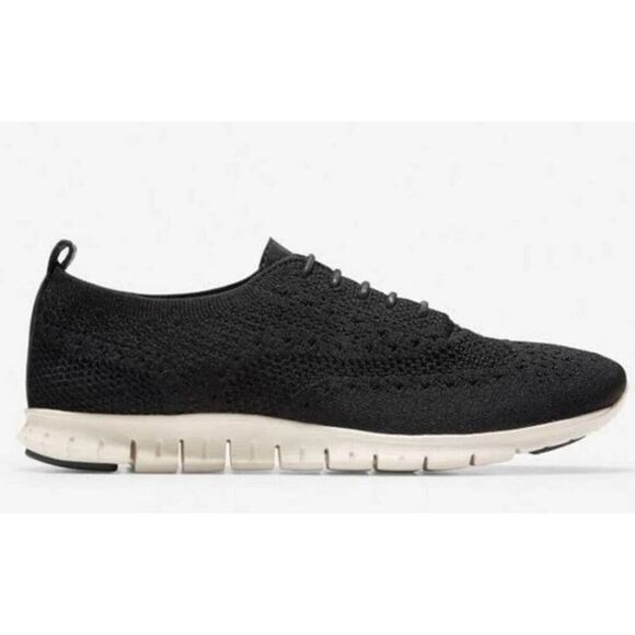 COLE HAAN Zerogrand Wingtip Oxford In Black Size 8B - Picture 1 of 7